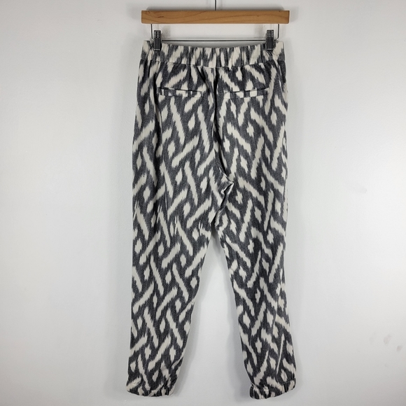 J.Crew Seaside Ikat Boho Print High Waist Pull On Cotton Jogger Pants - Picture 12 of 14